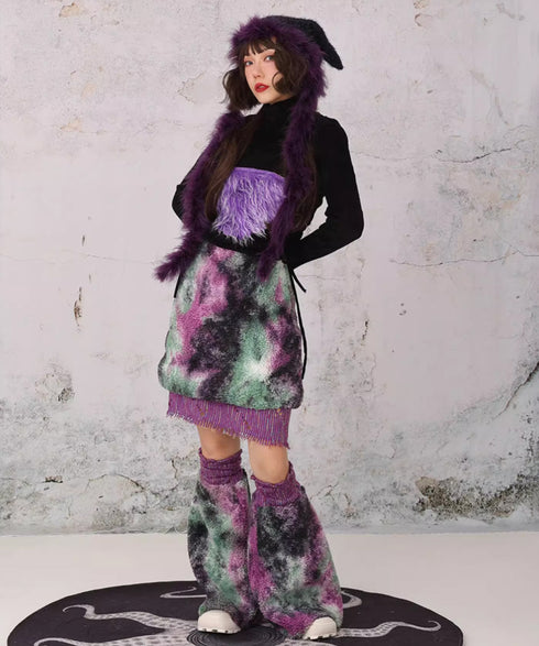 Layered Camouflage Leg Warmers